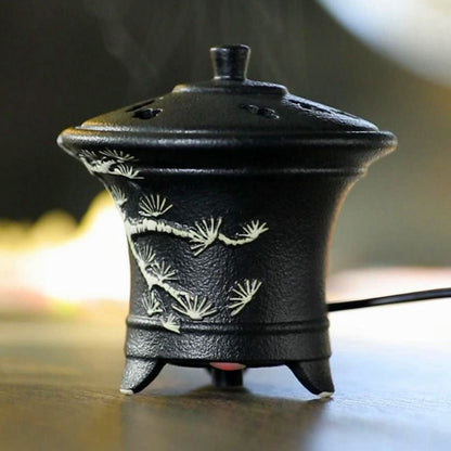 Coarse Pottery Electric Incense Powder Burner