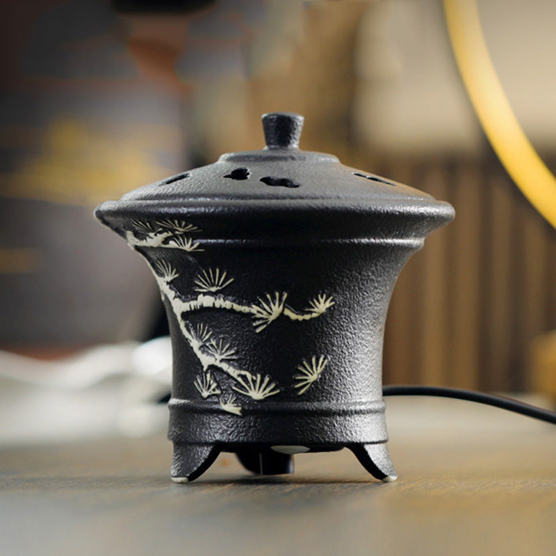 Coarse Pottery Electric Incense Powder Burner