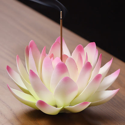 Handmade Ceramic Lotus Stick Incense Holder