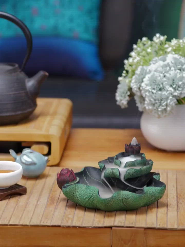 Moonlight in Lotus Pond Backflow Incense Burner