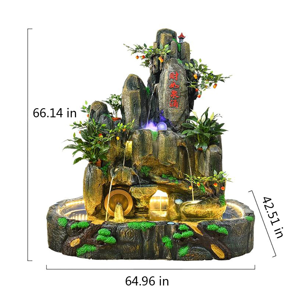 Large Feng Shui Rotating Water Fountain With Pool
